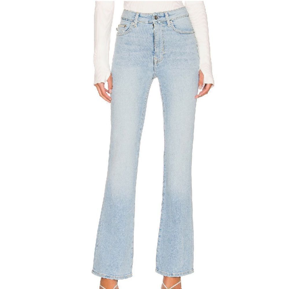 Lovers + Friends Greyson Ultra High Rise Slim Boot Cut Jeans Size 27 Cypress